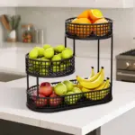 3-Tier Metal Fruit Basket for Countertop Produce and Snack Storage – gallery image 10