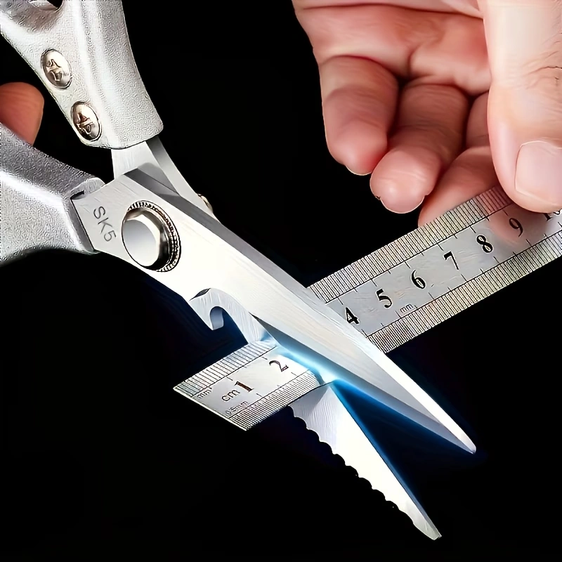 Heavy Duty Stainless Steel Kitchen Scissors for Meat, Poultry, Fish and Food Prep – description image 4