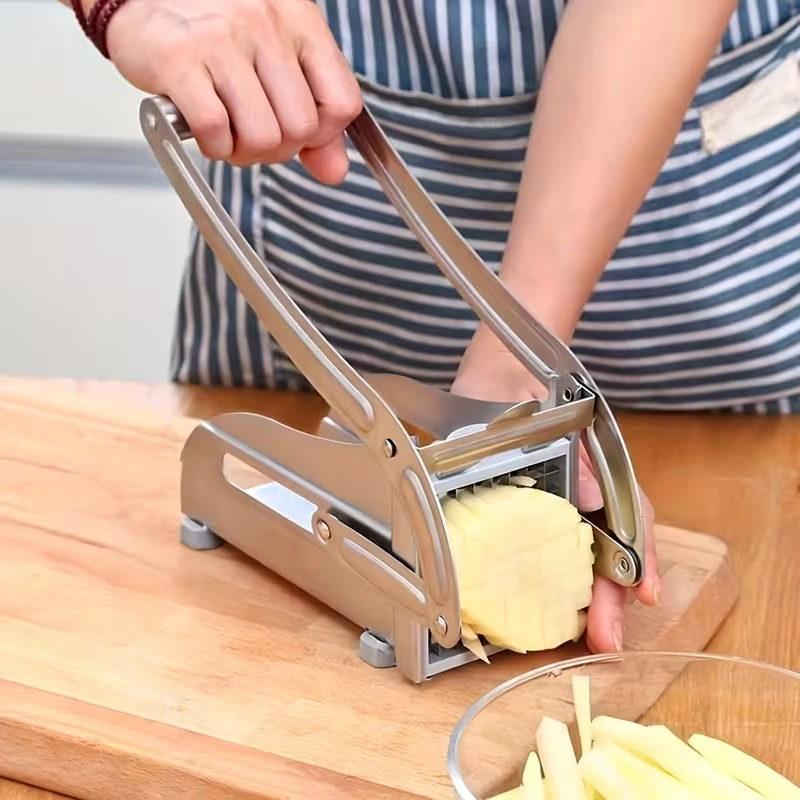 Stainless Steel Vegetable Shredder and Potato Slicer for Manual Food Preparation – description image 2