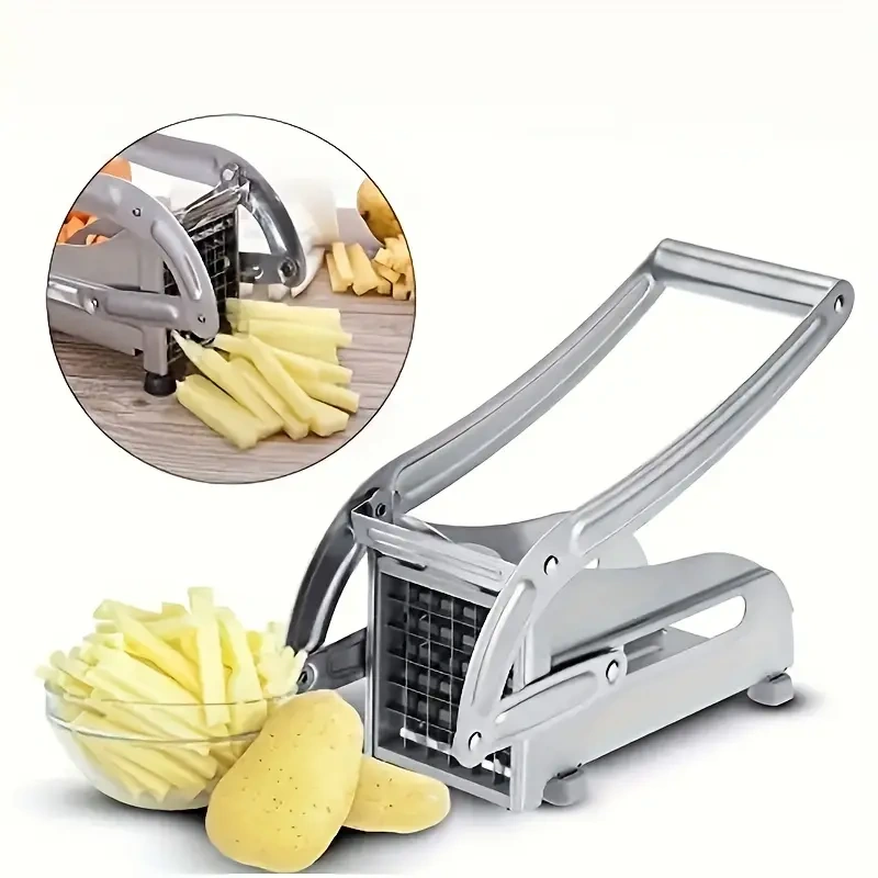 Stainless Steel Vegetable Shredder and Potato Slicer for Manual Food Preparation – description image 1