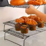 3-Tier Foldable Cooling Rack for Cookies, Cakes and Baked Goods – gallery image 3