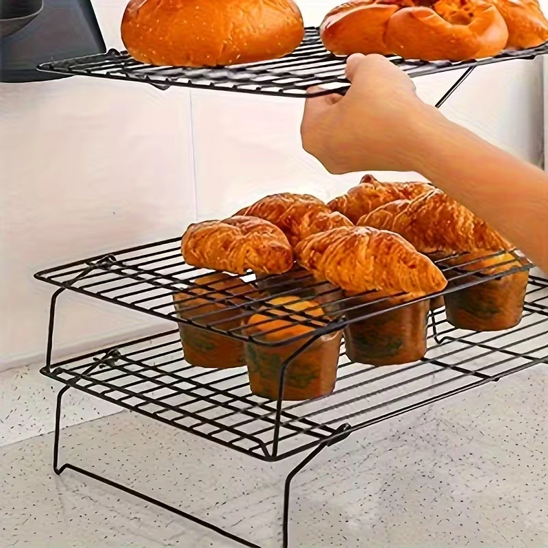 3-Tier Foldable Cooling Rack for Cookies, Cakes and Baked Goods – description image 8