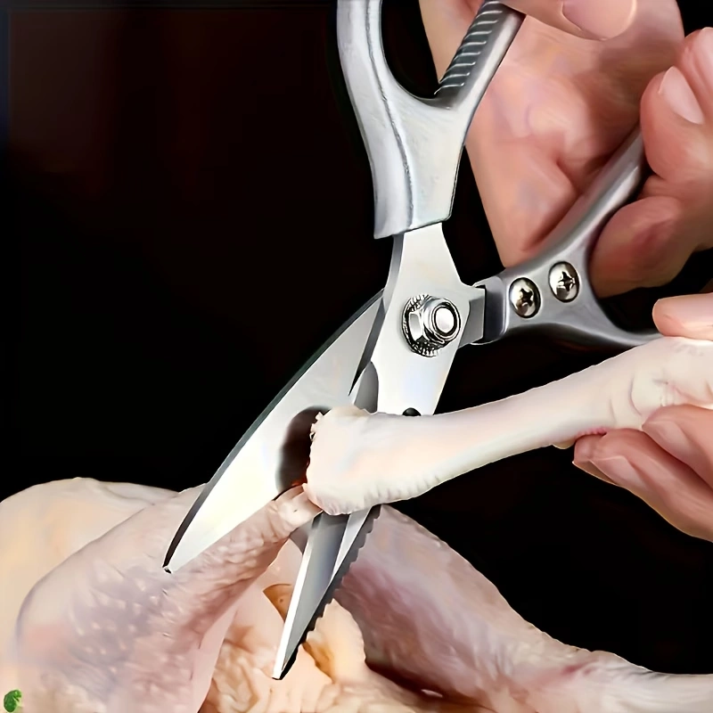 Heavy Duty Stainless Steel Kitchen Scissors for Meat, Poultry, Fish and Food Prep – description image 6