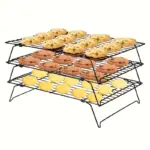 3-Tier Foldable Cooling Rack for Cookies, Cakes and Baked Goods – gallery image 6