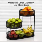 3-Tier Metal Fruit Basket for Countertop Produce and Snack Storage – gallery image 6