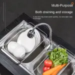 Stainless Steel Colander for Washing and Draining with Telescopic Handle – gallery image 6