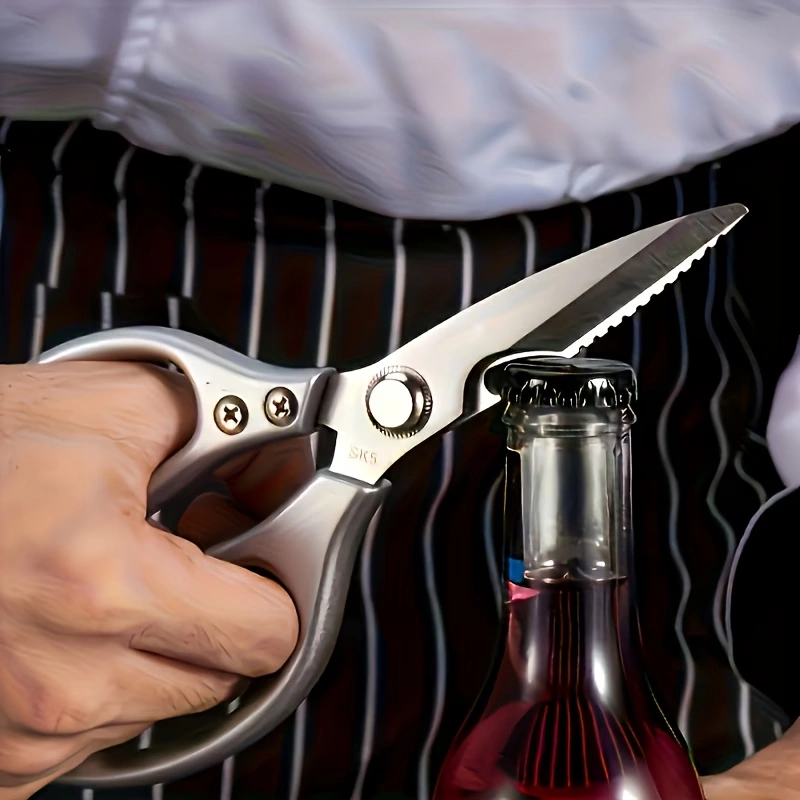 Heavy Duty Stainless Steel Kitchen Scissors for Meat, Poultry, Fish and Food Prep – description image 5