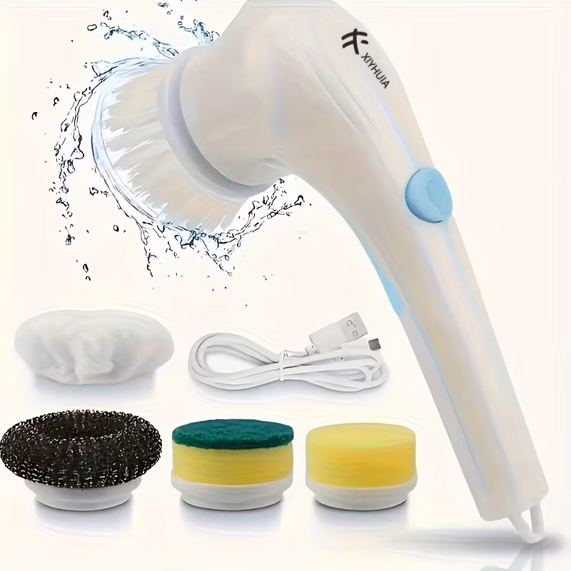 USB Rechargeable Electric Rotating Cleaning Brush for Household Surface Cleaning – description image 3