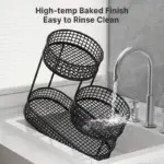 3-Tier Metal Fruit Basket for Countertop Produce and Snack Storage – gallery image 8