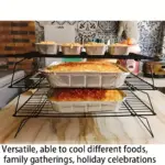 3-Tier Foldable Cooling Rack for Cookies, Cakes and Baked Goods – gallery image 9