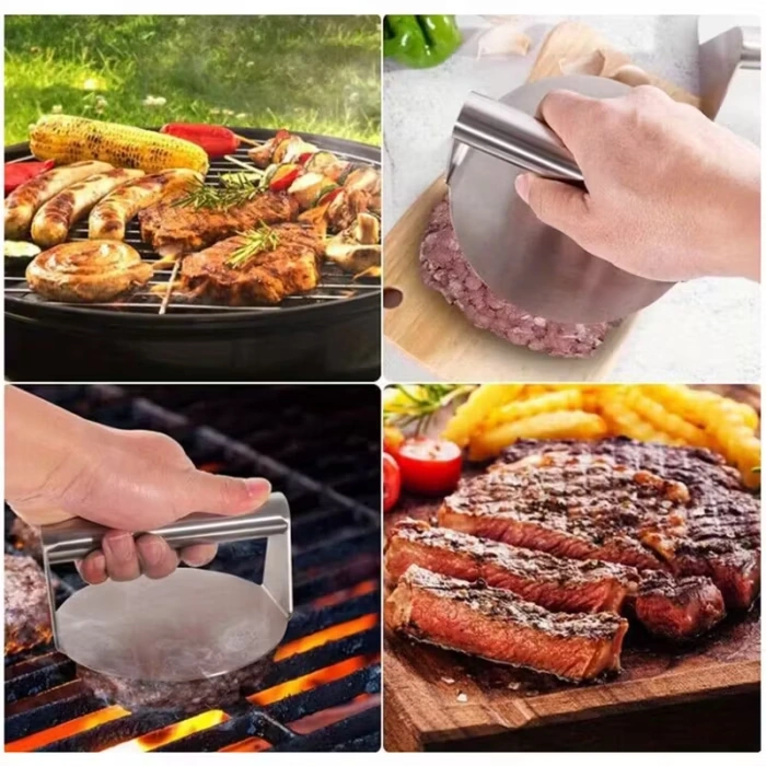 Stainless Steel Burger Press for Shaping Hamburger Patties – description image 8