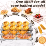 3-Tier Foldable Cooling Rack for Cooling and Drying Baked Goods – gallery image 7