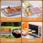 3-Tier Foldable Cooling Rack for Cooling and Drying Baked Goods – gallery image 12