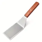 Stainless Steel Griddle Spatula with Beveled Edge and Hardwood Handle – main image