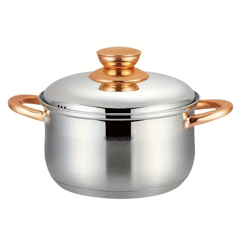 1 Stainless Steel Soup Pot for Cooking Soups, Sauces, and Stews with Lid – main image