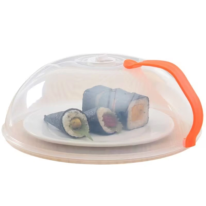 1 Clear Splash Food Cover for Microwave Heating with Steam Vent and Grip Handle – main image