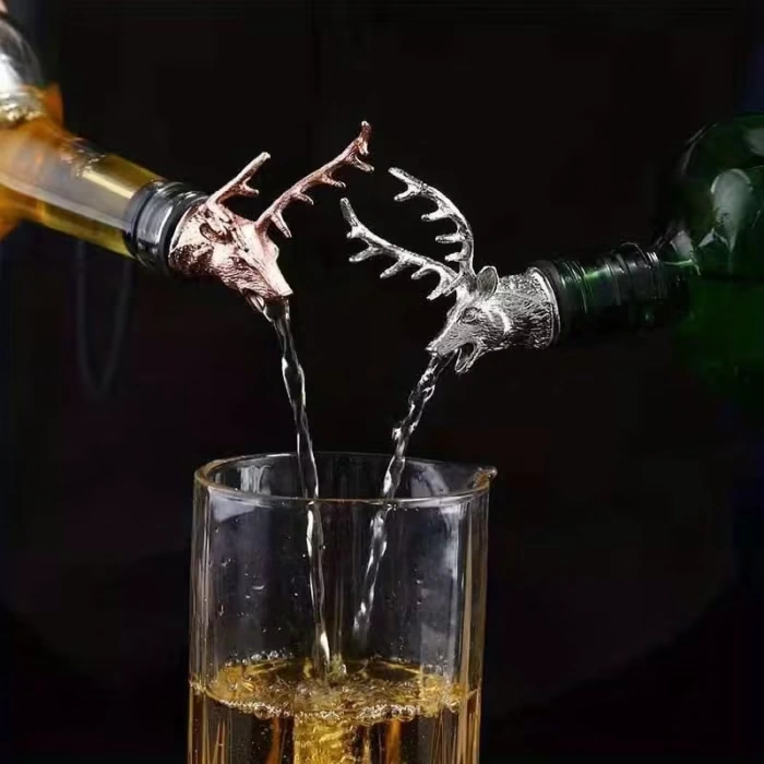 Stainless Steel Wine Pourer and Bottle Stopper for Controlled Pouring – description image 1