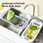 Extendable Colander for Straining and Rinsing Ingredients with Adjustable Design – gallery image 10