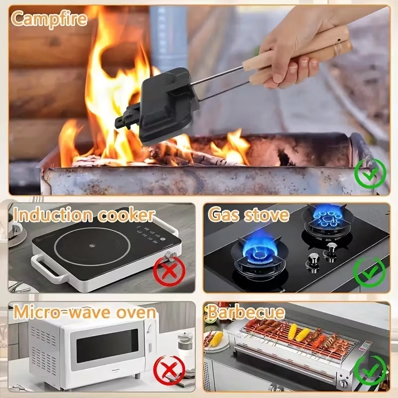 Sandwich Frying Pan for Flipping and Cooking Flat Foods – description image 6