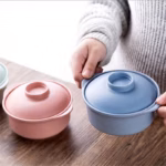 Japanese-Style Instant Noodle Bowl with Lid for Serving Soups and Rice – gallery image 2