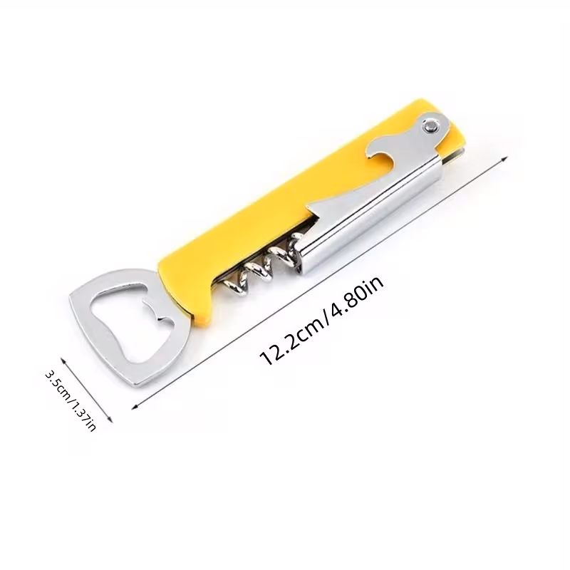 Stainless Steel Portable Can and Bottle Opener for Beverage Opening – description image 1