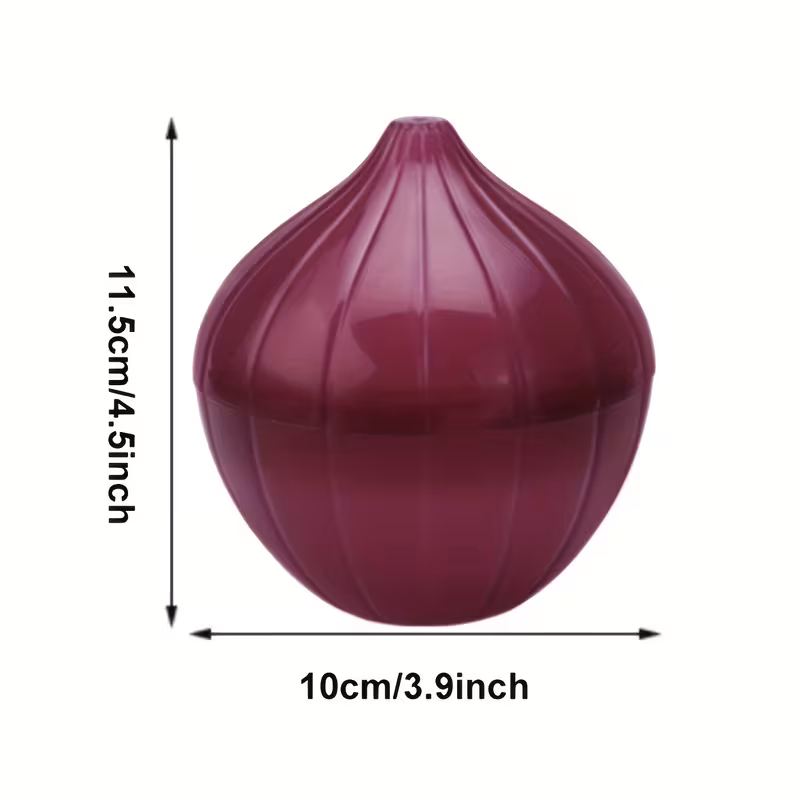 Reusable Plastic Onion Storage Container for Organizing Cut Produce – description image 7