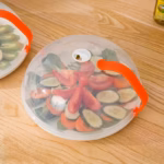 Clear Splash Food Cover for Microwave Heating with Steam Vent and Grip Handle – gallery image 8