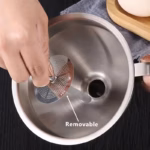 Stainless Steel Funnel with Integrated Filter for Controlled Pouring – gallery image 5