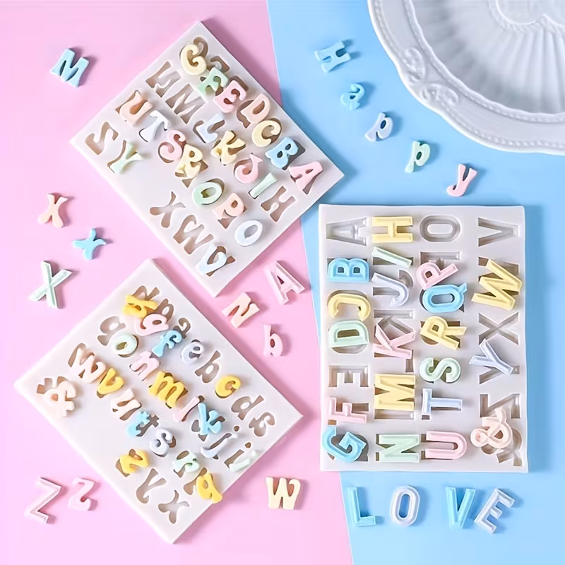 Alphabet and Number Silicone Biscuit Mold for Shaping Small Baked Items – description image 6