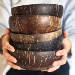Coconut Shell Bowl Set with Spoon for Serving Yogurt, Salad, and Desserts – gallery image 9