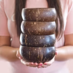 Coconut Shell Bowl Set with Spoon for Serving Yogurt, Salad, and Desserts – gallery image 8