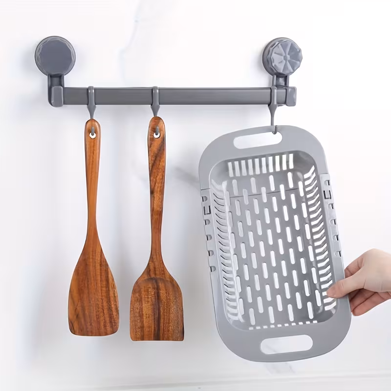 Extendable Colander for Straining and Rinsing Ingredients with Adjustable Design – description image 6