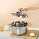 Stainless Steel Soup Pot for Cooking Soups, Sauces, and Stews with Lid – gallery image 2