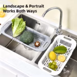 Extendable Colander for Straining and Rinsing Ingredients with Adjustable Design – gallery image 11