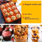 12-Cavity Silicone Muffin Tray for Baking Cupcakes and Muffins – gallery image 7