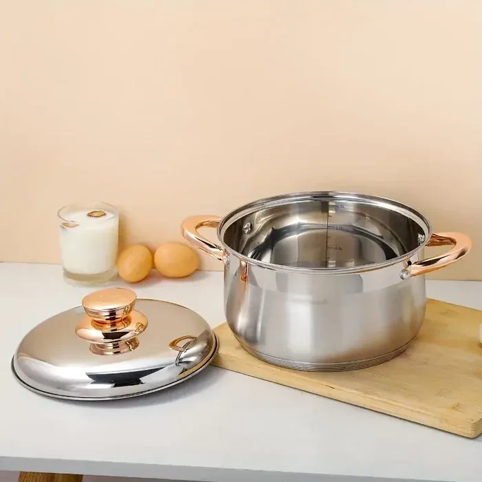 Stainless Steel Soup Pot for Cooking Soups, Sauces, and Stews with Lid – description image 6
