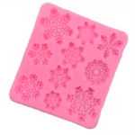 Snowflake Silicone Baking Mold for Shaping Chocolate and Decorative Treats – main image