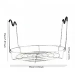 Stainless Steel Canning Rack with Handle for Lifting and Steaming Jars – gallery image 4