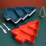 Christmas Tree Shaped Divider Serving Plate for Snacks and Appetizers – gallery image 8