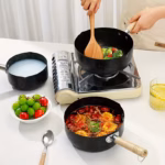 Non-Stick Cooking Pot with Glass Lid for Heating and Simmering Food – gallery image 9
