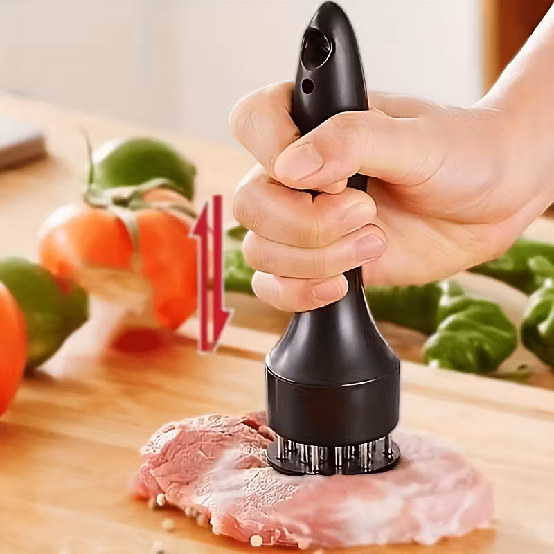 Stainless Steel Meat Tenderizer for Manual Food Preparation in Kitchen Settings – description image 2