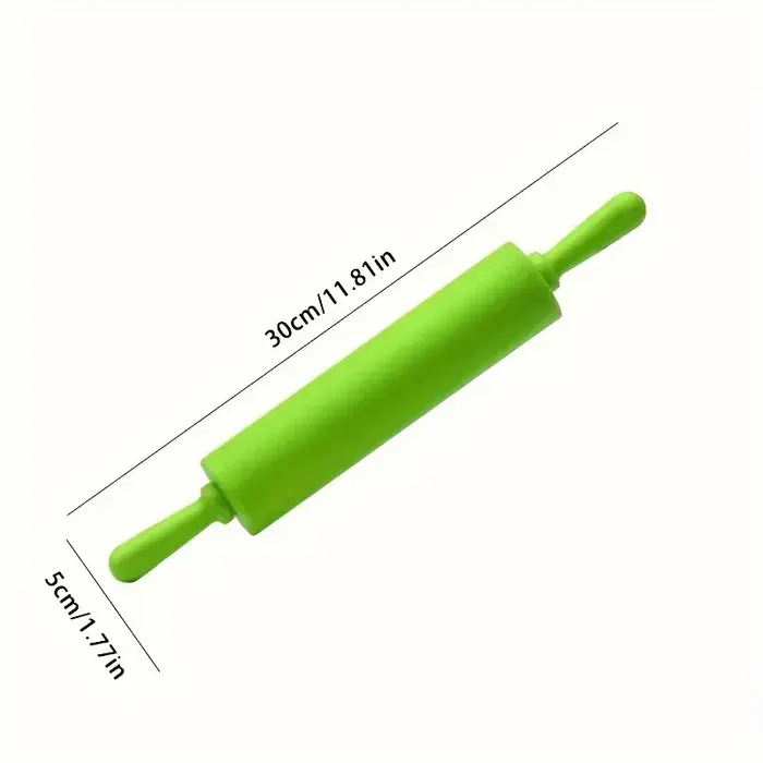 Silicone Dough Roller and Non-Stick Rolling Pin for Baking Preparation – description image 7