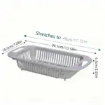 Extendable Colander for Straining and Rinsing Ingredients with Adjustable Design – gallery image 5