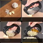 Stainless Steel Garlic Press for Crushing and Mincing with Manual Operation – gallery image 5