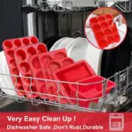 Silicone Muffin Tray with 12 Cavities for Baking Muffins and Cupcakes – gallery image 5