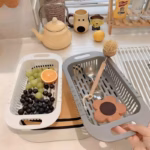 Extendable Colander for Straining and Rinsing Ingredients with Adjustable Design – gallery image 9