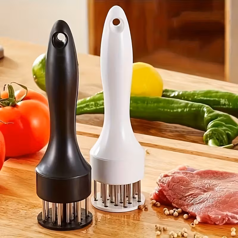 Stainless Steel Meat Tenderizer for Manual Food Preparation in Kitchen Settings – description image 1