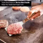 Stainless Steel Griddle Spatula with Beveled Edge and Hardwood Handle – gallery image 6