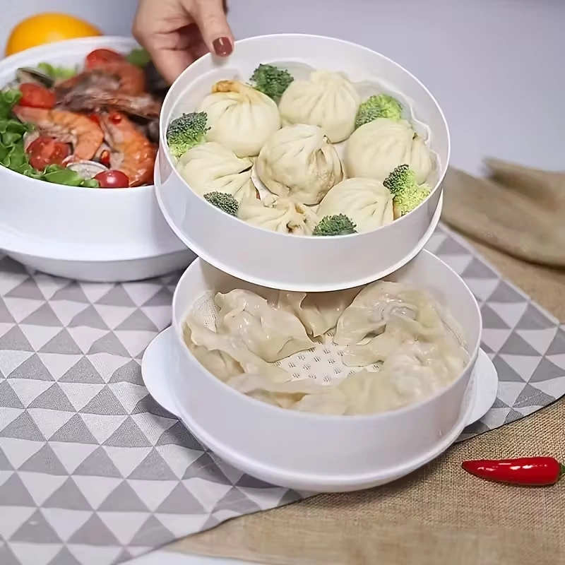 Household Microwave Steamer for Heating and Steaming Food – description image 6