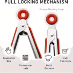 Stainless Steel Food Tongs for Cooking and Serving with Heat-Resistant Handle – gallery image 3